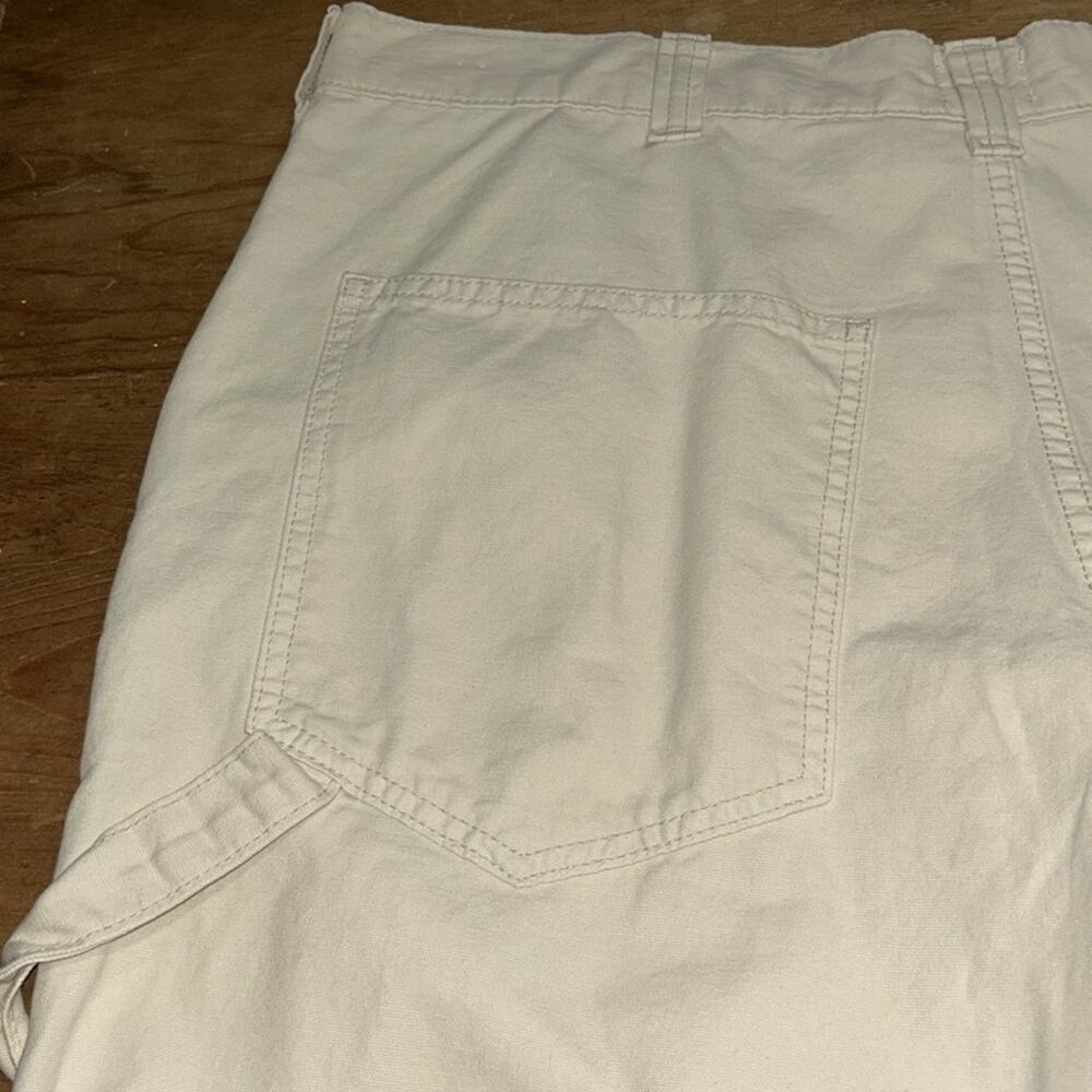 Mens BDG Urban Outfitters Carpenter Workwear Slouchy Wide Leg Cream Size 36 - Picture 11 of 12